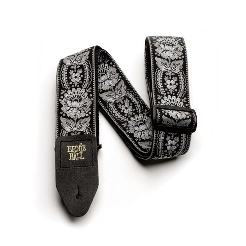 Ernie Ball Classic Jacquard Guitar Strap/Bass Strap - Silver Orleans — ģitāras un basa siksna