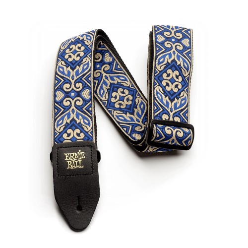Ernie Ball Classic Jacquard Guitar Strap/Bass Strap - Tribal Blue — guitar and bass strap Ernie Ball Classic Jacquard Guitar Strap/Bass Strap - Tribal Blue — guitar and bass strap