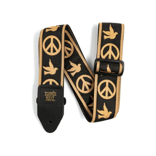Ernie Ball Classic Jacquard Guitar Strap/Bass Strap - Peace Love Dove — ģitāras un basa siksna Ernie Ball Classic Jacquard Guitar Strap/Bass Strap - Peace Love Dove — ģitāras un basa siksna