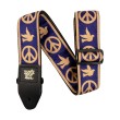 Tumši zils Zils and Beige Peace Love Dove Jacquard