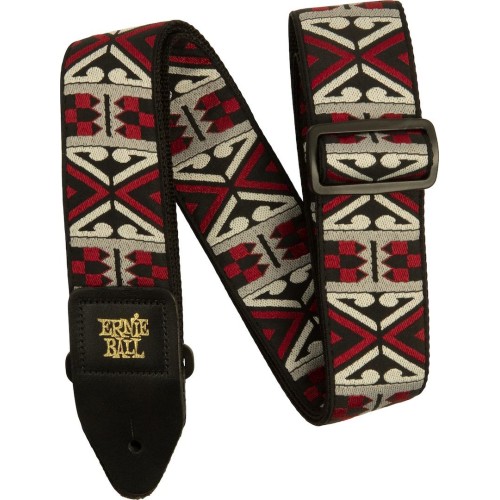 Ernie Ball Primal Red Jacquard Strap — ģitāras un basa siksna Ernie Ball Primal Red Jacquard Strap — ģitāras un basa siksna