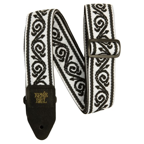 Ernie Ball Classic Jacquard Guitar Strap/Bass Strap - Black Vine — guitar and bass strap