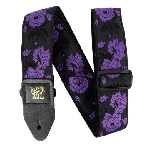 Ernie Ball Classic Jacquard Guitar Strap/Bass Strap - Lavender Rose — ģitāras un basa siksna Ernie Ball Classic Jacquard Guitar Strap/Bass Strap - Lavender Rose — ģitāras un basa siksna