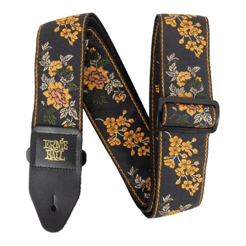 Ernie Ball Classic Jacquard Guitar Strap/Bass Strap - Tangerine Blossom — ģitāras un basa siksna Ernie Ball Classic Jacquard Guitar Strap/Bass Strap - Tangerine Blossom — ģitāras un basa siksna