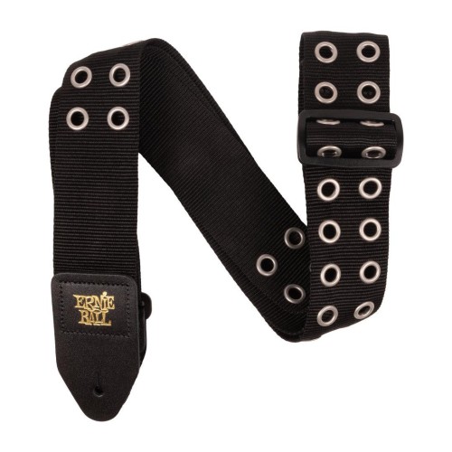Ernie Ball Premium Guitar Strap/Bass Strap - Hole Lotta Metal Silver — ģitāras un basa siksna Ernie Ball Premium Guitar Strap/Bass Strap - Hole Lotta Metal Silver — ģitāras un basa siksna