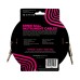 Ernie Ball Braided Instrument Cable Straight/Straight 18ft - Red/Black — instrumentu vads