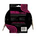 Ernie Ball Braided Instrument Cable Straight Straight 25ft - Red/Black — instrumentu vads Ernie Ball Braided Instrument Cable Straight Straight 25ft - Red/Black — instrumentu vads