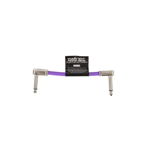 Ernie Ball Flex Patch Cable 3in - Purple - Single — pedāļu savienojuma vads Ernie Ball Flex Patch Cable 3in - Purple - Single — pedāļu savienojuma vads