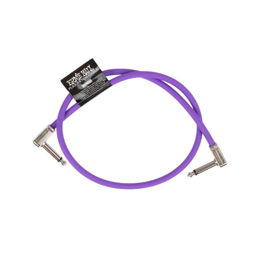 Ernie Ball Flex Patch Cable 24in - Purple - Single — pedāļu savienojuma vads Ernie Ball Flex Patch Cable 24in - Purple - Single — pedāļu savienojuma vads