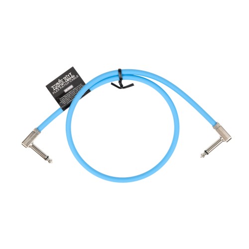 Ernie Ball Flex Patch Cable 24in - Blue - Single — pedāļu savienojuma vads