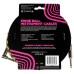 Ernie Ball Braided Instrument Cable Straight/Angle 10ft - Good Vibrations — instrumentu vads