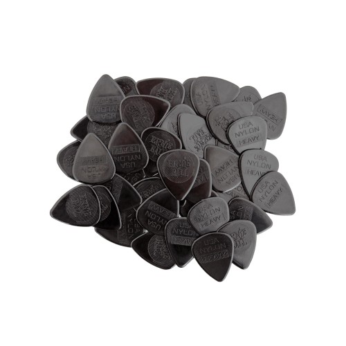 Ernie Ball Nylon Guitar Picks - Heavy 0.97mm Black - 12 paku iepakojums — mediatori Ernie Ball Nylon Guitar Picks - Heavy 0.97mm Black - 12 paku iepakojums — mediatori