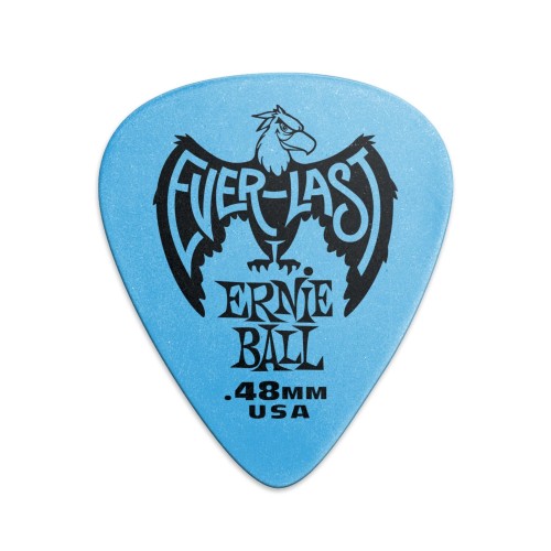 Ernie Ball Everlast Picks - 0.48mm Blue - 12 paku iepakojums — mediatori Ernie Ball Everlast Picks - 0.48mm Blue - 12 paku iepakojums — mediatori