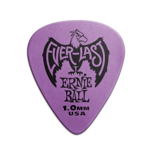 Ernie Ball Everlast Picks - 1.0mm Purple - 12 paku iepakojums — mediatori Ernie Ball Everlast Picks - 1.0mm Purple - 12 paku iepakojums — mediatori