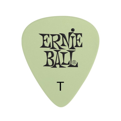 Ernie Ball Cellulose Guitar Picks - Thin Super Glow - 12 paku iepakojums — mediatori Ernie Ball Cellulose Guitar Picks - Thin Super Glow - 12 paku iepakojums — mediatori