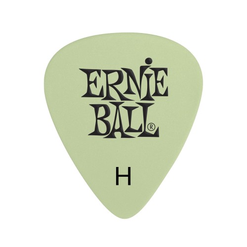 Ernie Ball Cellulose Guitar Picks - Heavy Super Glow - 12 paku iepakojums — mediatori Ernie Ball Cellulose Guitar Picks - Heavy Super Glow - 12 paku iepakojums — mediatori
