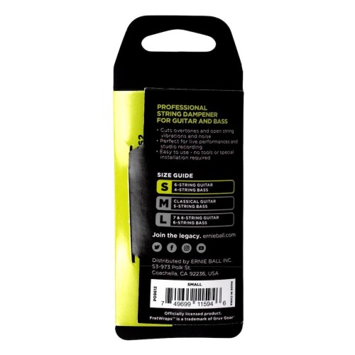 Ernie Ball Fretwrap by Gruv Gear - Small — stīgu slāpētājs Ernie Ball Fretwrap by Gruv Gear - Small — stīgu slāpētājs