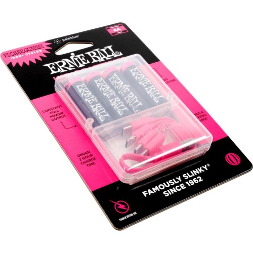 Ernie Ball Paleblue USB-C AA, 4 gab. — uzlādējamas baterijas