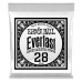 Ernie Ball .028 Everlast Coated 80/20 Bronze — akustiskās ģitāras atsevišķa stīga Ernie Ball .028 Everlast Coated 80/20 Bronze — akustiskās ģitāras atsevišķa stīga