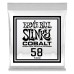 Ernie Ball .058 Cobalt Wound — elektriskās ģitāras atsevišķa stīga Ernie Ball .058 Cobalt Wound — elektriskās ģitāras atsevišķa stīga