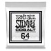 Ernie Ball .064 Cobalt Wound 3 paku iepakojums — elektriskās ģitāras atsevišķa stīga Ernie Ball .064 Cobalt Wound 3 paku iepakojums — elektriskās ģitāras atsevišķa stīga