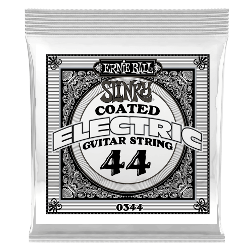 Ernie Ball .044 Slinky Coated Nickel Wound — elektriskās ģitāras atsevišķa stīga Ernie Ball .044 Slinky Coated Nickel Wound — elektriskās ģitāras atsevišķa stīga