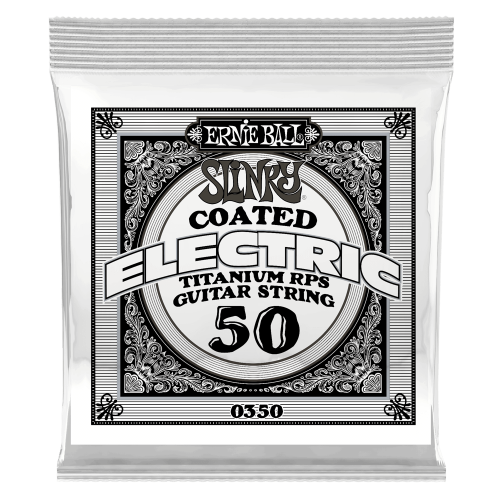 Ernie Ball .050 Slinky Coated Nickel Wound — elektriskās ģitāras atsevišķa stīga Ernie Ball .050 Slinky Coated Nickel Wound — elektriskās ģitāras atsevišķa stīga