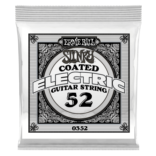 Ernie Ball .052 Slinky Coated Nickel Wound — elektriskās ģitāras atsevišķa stīga Ernie Ball .052 Slinky Coated Nickel Wound — elektriskās ģitāras atsevišķa stīga