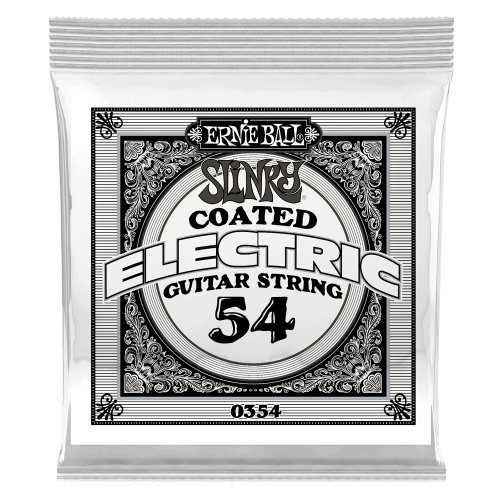 Ernie Ball .054 Slinky Coated Nickel Wound — elektriskās ģitāras atsevišķa stīga Ernie Ball .054 Slinky Coated Nickel Wound — elektriskās ģitāras atsevišķa stīga