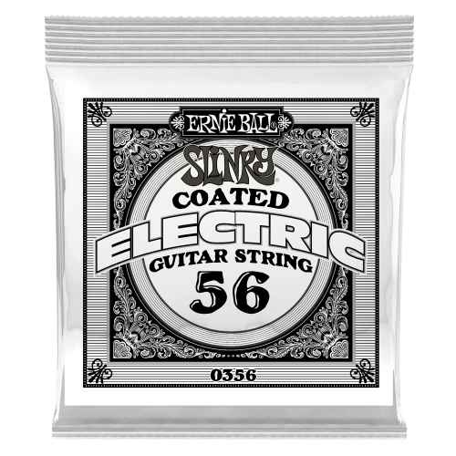 Ernie Ball .056 Slinky Coated Nickel Wound — elektriskās ģitāras atsevišķa stīga Ernie Ball .056 Slinky Coated Nickel Wound — elektriskās ģitāras atsevišķa stīga
