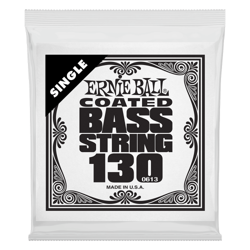 Ernie Ball .130 Coated Nickel Wound — basģitāras atsevišķa stīga Ernie Ball .130 Coated Nickel Wound — basģitāras atsevišķa stīga