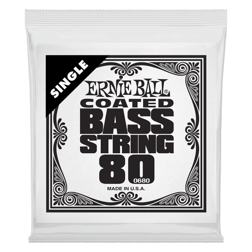 Ernie Ball .080 Coated Nickel Wound — basģitāras atsevišķa stīga Ernie Ball .080 Coated Nickel Wound — basģitāras atsevišķa stīga