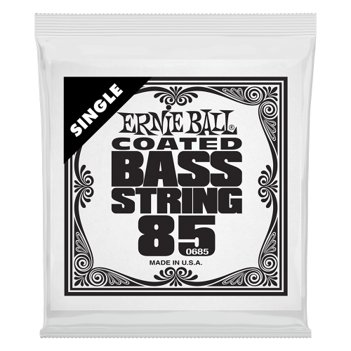 Ernie Ball .085 Coated Nickel Wound — basģitāras atsevišķa stīga Ernie Ball .085 Coated Nickel Wound — basģitāras atsevišķa stīga