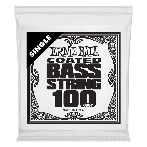 Ernie Ball .100 Coated Nickel Wound — basģitāras atsevišķa stīga