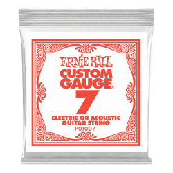 Ernie Ball .007 Plain Steel — electric guitar single string