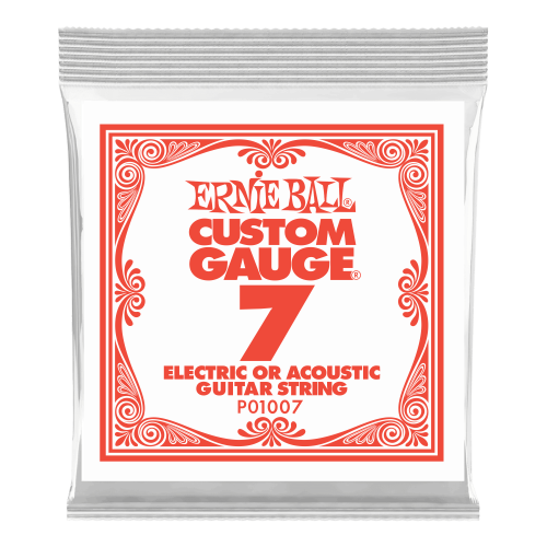 Ernie Ball .007 Plain Steel — elektriskās ģitāras atsevišķa stīga