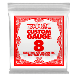 Ernie Ball .008 Plain Steel — electric guitar single string
