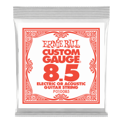 Ernie Ball .0085 Plain Steel — electric guitar single string