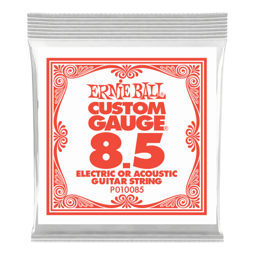 Ernie Ball .0085 Plain Steel — elektriskās ģitāras atsevišķa stīga