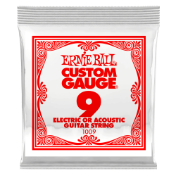 Ernie Ball .009 Plain Steel — electric guitar single string