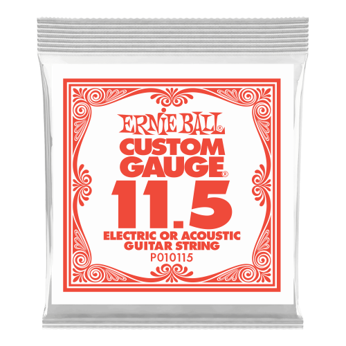 Ernie Ball .0115 Plain Steel — elektriskās ģitāras atsevišķa stīga