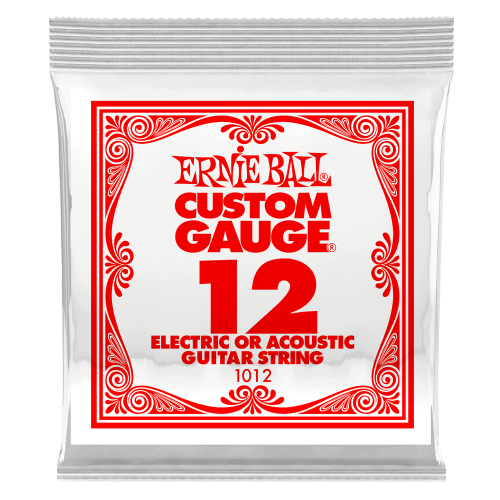 Ernie Ball .012 Plain Steel — elektriskās ģitāras atsevišķa stīga