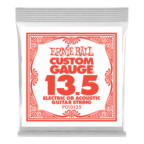Ernie Ball .0135 Plain Steel — elektriskās ģitāras atsevišķa stīga Ernie Ball .0135 Plain Steel — elektriskās ģitāras atsevišķa stīga
