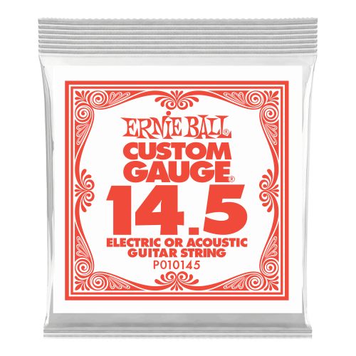 Ernie Ball .0145 Plain Steel — elektriskās ģitāras atsevišķa stīga