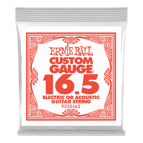 Ernie Ball .0165 Plain Steel — elektriskās ģitāras atsevišķa stīga