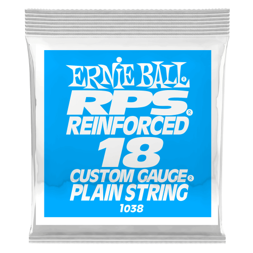 Ernie Ball .018 RPS Reinforced Plain — elektriskās ģitāras atsevišķa stīga Ernie Ball .018 RPS Reinforced Plain — elektriskās ģitāras atsevišķa stīga