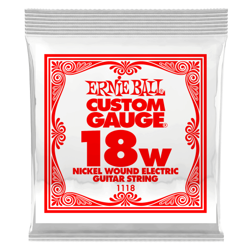 Ernie Ball .018 Nickel Wound — elektriskās ģitāras atsevišķa stīga