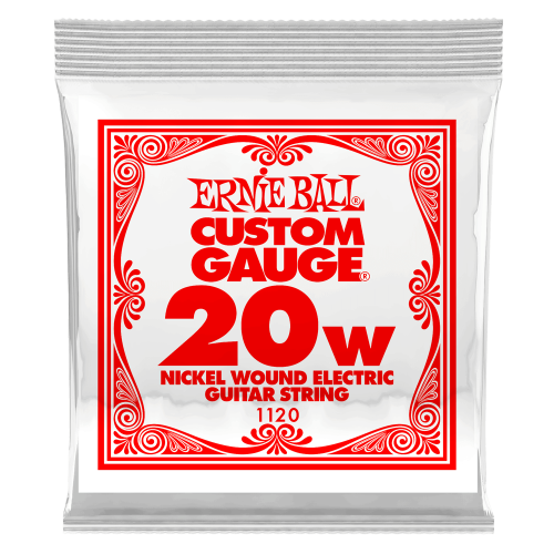 Ernie Ball .020 Nickel Wound — elektriskās ģitāras atsevišķa stīga Ernie Ball .020 Nickel Wound — elektriskās ģitāras atsevišķa stīga