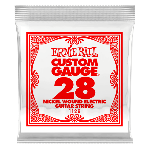 Ernie Ball .028 Nickel Wound — elektriskās ģitāras atsevišķa stīga Ernie Ball .028 Nickel Wound — elektriskās ģitāras atsevišķa stīga