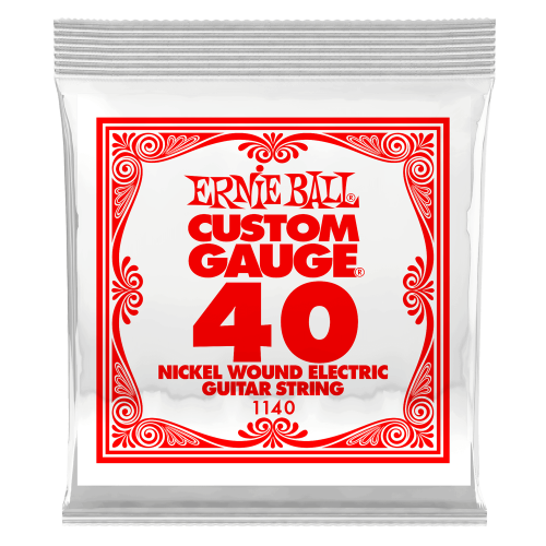 Ernie Ball .040 Nickel Wound — elektriskās ģitāras atsevišķa stīga